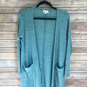 Medium LuLaRoe green Sarah sweater